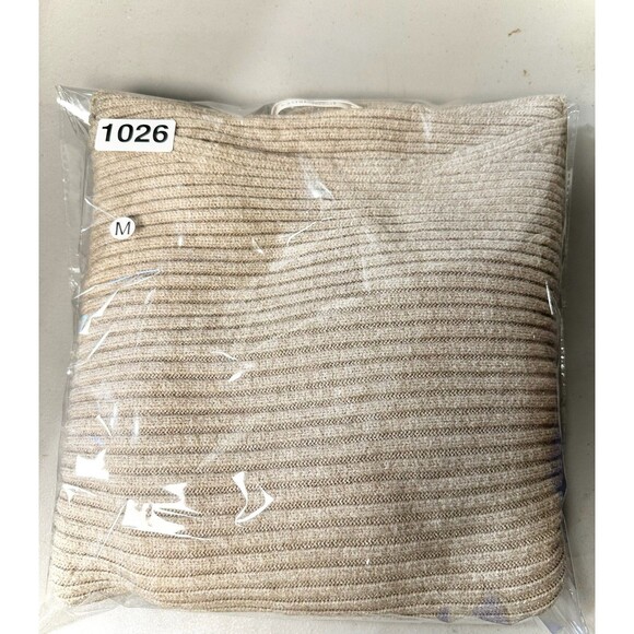 Anthropologie Kendall Sweater WMNS M Mock Neck Knit Soft Cozy Minimalist Neutral - Picture 8 of 8